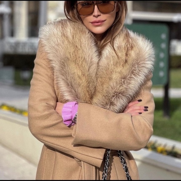 Zara Manteco long wool blend Premium coat - Picture 9 of 16